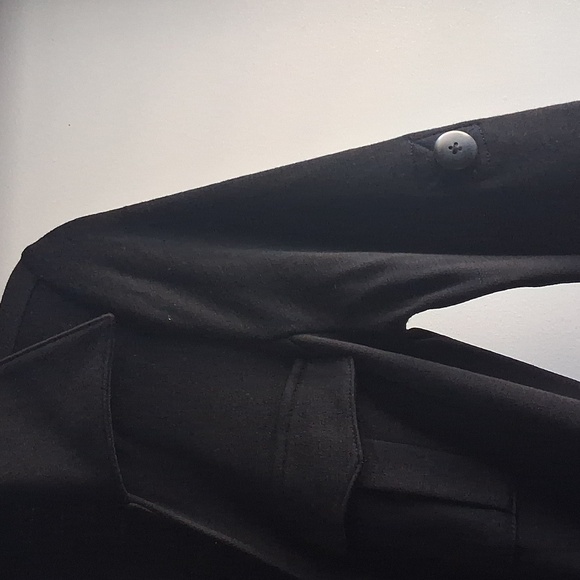 Diane Von Furstenburg DVF Black Wool Wrap Dress Sz 6 - Picture 7 of 10